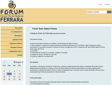 Tablet Screenshot of forumterzosettorefe.org